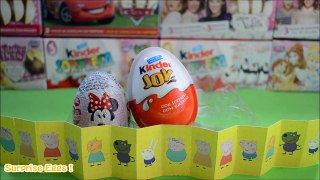 3 SURPRISE EGGS KINDER JOY ANGRY BIRDS MINNIE MOUSE PEPPA PIG UNBOXING TOYS   SEUT #115