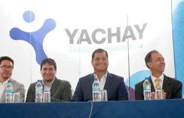 Presidente Correa inaugura Instituto en Yachay