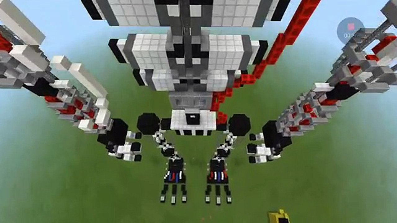 Minecraft Pocket Edition -Fnaf 2 endoskeleton build showcase