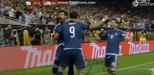 Gonzalo Higuaín Goal HD - USA 0-3 Argentina   Copa America Centenario   21.06.2016 HD(480)