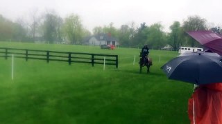 Bobby Meyerhoff and Dunlavin's Token - Rolex 2015 - Slow Mo fence 15 picnic table