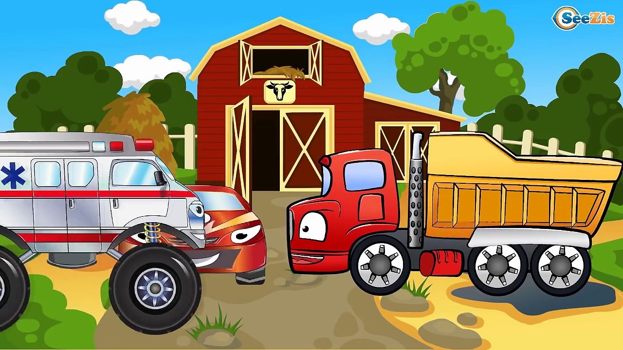 ✔ Мультики про машинки. Гоночная машинка и Грузовичок. Уборка урожая пшеницы / Car Cartoons ✔
