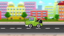 ✔ Monster Truck and Racing Car. Race with obstacles in the city / Car Cartoons for kids ✔