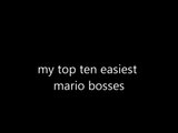 top 10 Easiest  mario bosses