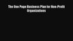 [PDF] The One Page Business Plan for Non-Profit Organizations Free Books