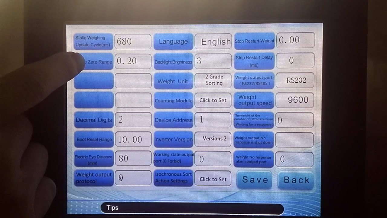 8. System setting