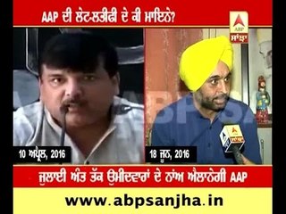 AAP  delayed the announcement of candidate list