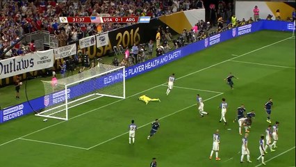 2-0 Messi - Usa vs Argentina - Semifinal Copa America Centenario 2016