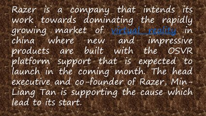 Call 1-844-305-0087 to know Razer's OSVR The De Facto VR Platform in China