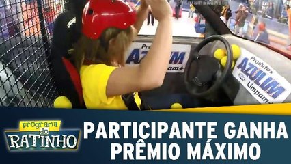 Participante ganha prêmio máximo