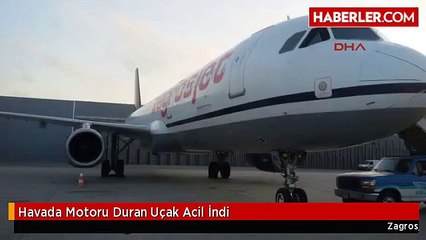 Havada Motoru Duran Uçak Acil İndi
