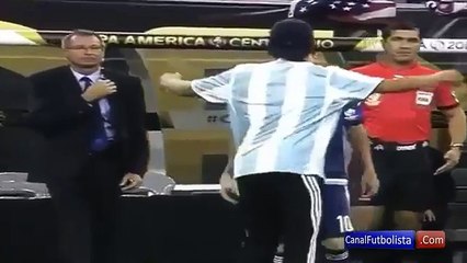 Messi es ovacionado por un aficionado USA 0-4 Argentina Copa América 2016