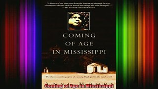 READ book  Coming of Age in Mississippi Full Free