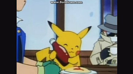 Pikachu Really Likes Ketchup!