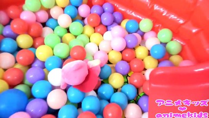 アンパンマン おもちゃ みんなで すべり台であそぼう❤ 恐竜 animekids アニメキッズ animation Anpanman Toy Dinosaur