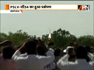 #ISRO successfully launched PSLV-C34 carrying record 20 satellites.