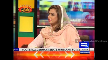 Mazaaq Raat - 21 June 2016  Samina Khawar & Maiza Hameed - مذاق رات