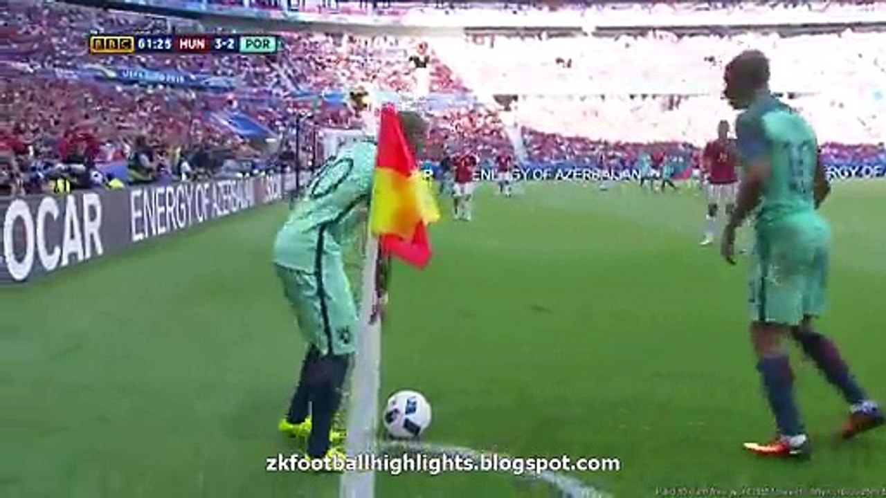 Cristiano Ronaldo 2 nd Goal - Hungary 3-3 Portugal