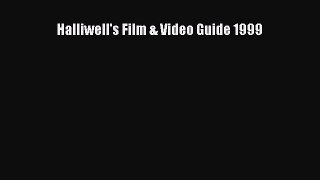 Read Halliwell's Film & Video Guide 1999 Ebook Free