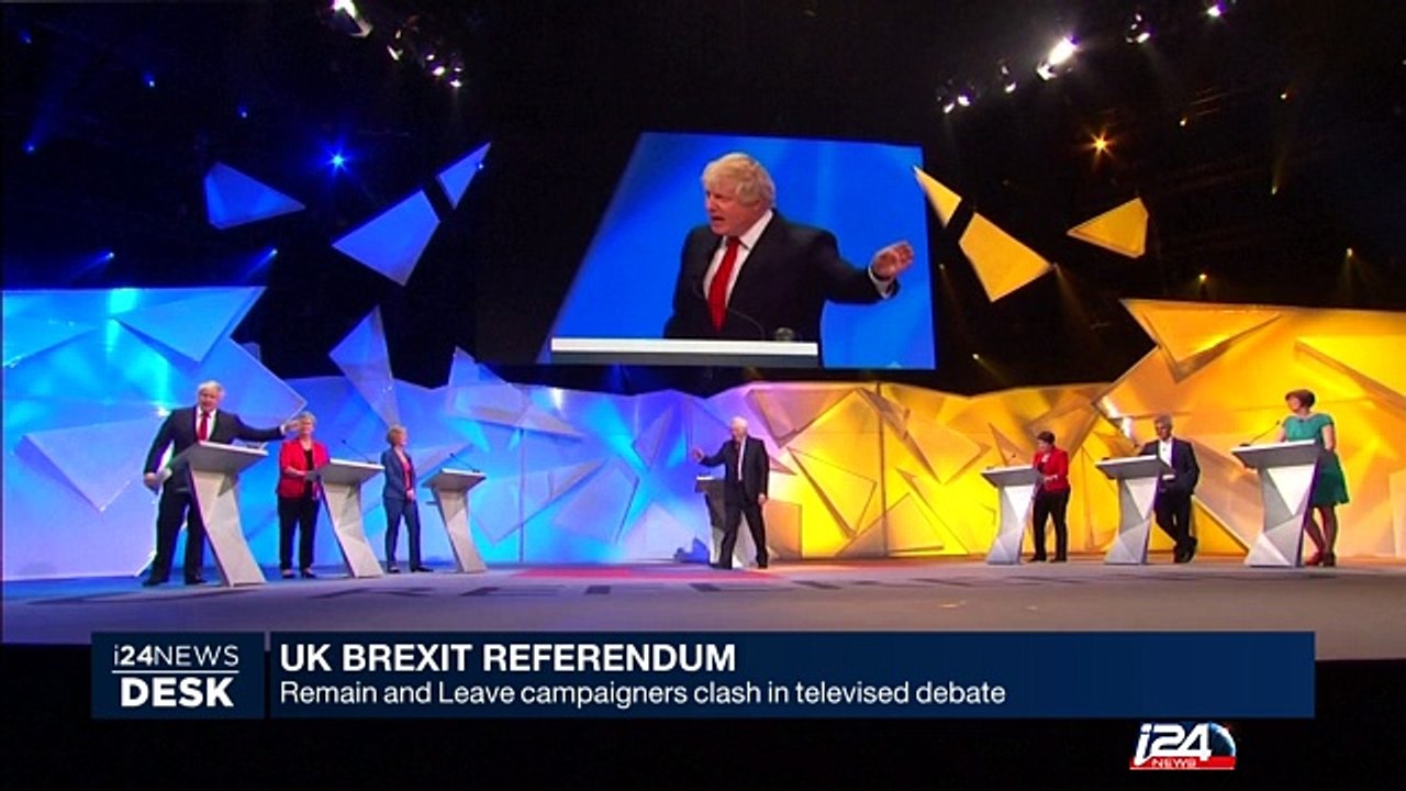 06/22: UK Brexit Referendum: Remain and leave campaigners clash in televised debate