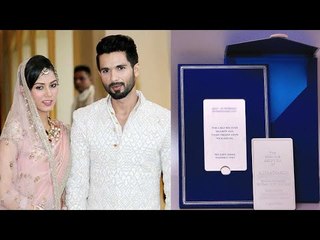 EXCLUSIVE: Shahid Kapoor & Mira Rajput’s Reception Card