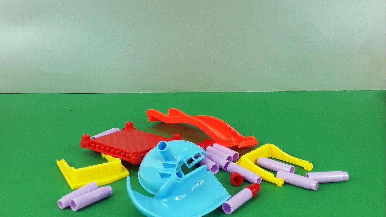 STOP MOTION: Peppa Pig George Applejack Amusement Park!