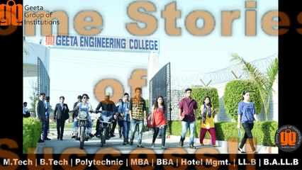 Few words by Arvind Suri for Geeta Engineering College