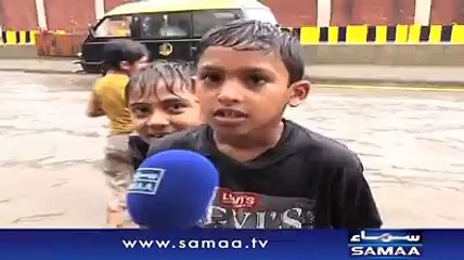 #‎Lahore‬ mein barish free swimming pool milne par bachon ne
