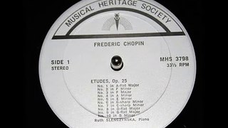 Chopin / Ruth Slenczynska, 1971: Etude, Op. 25 No. 3 in F major