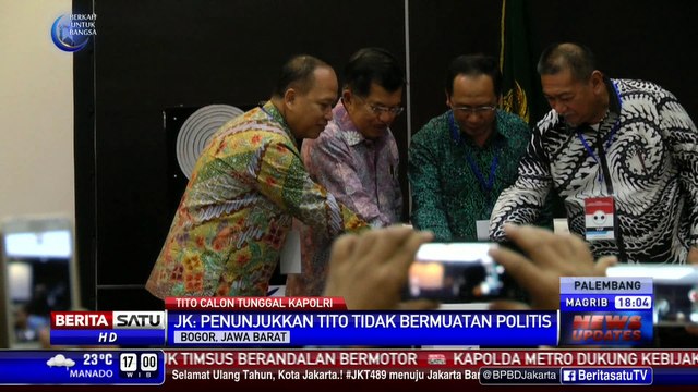 JK: Penunjukkan Tito Karnavian Tidak Bermuatan Politis