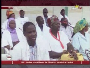Sit-in des travailleurs de l'hôpital Hendrick Lucké