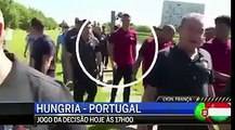 Cristiano Ronaldo throws a reporter's microphone into a lake !