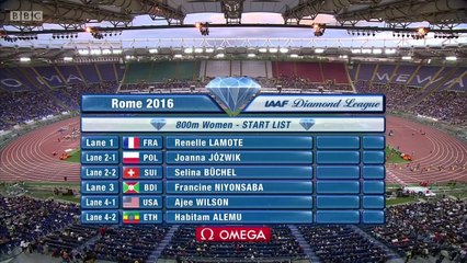 800m F, DL Rome, 02 juin 2016 (Lamote 4e)