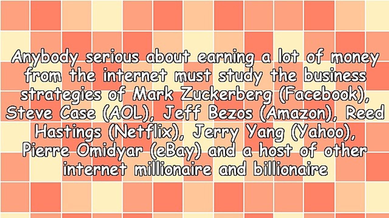 So You Want to Make a Lot of Money on the Internet