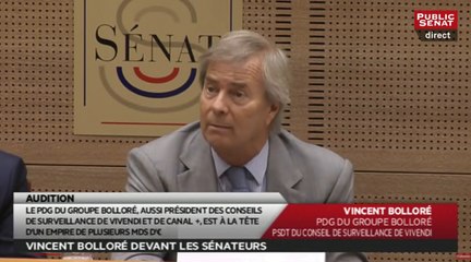 Audition de Vincent Bolloré - Les matins du Sénat (22/06/2016)