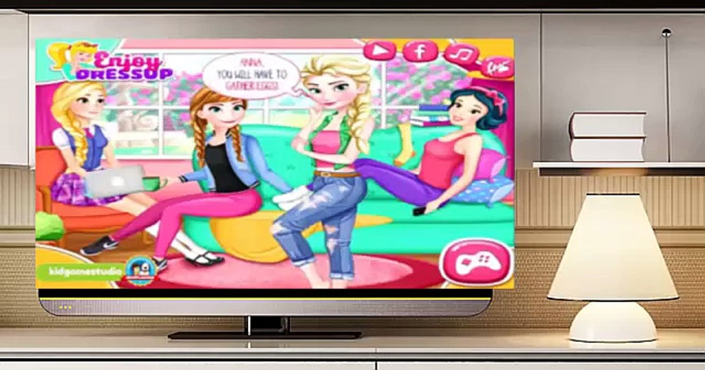 Frozen Elsa & Princess Anna Game for kids Nursery Rhymes Songs