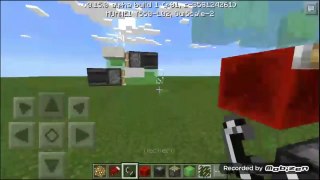 Como hacer una moto voladora en Minecraft PE 0.15.0 + Trampolin #5