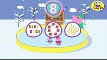 Learn number with peppa pig | Learn 123 number for kids | peppa pig ice skating