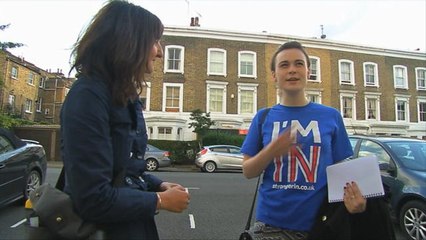 "Je ne vois aucune bonne raison de voter pour un Brexit quand on a mon âge" - Le 22/06/2016 à 15h20