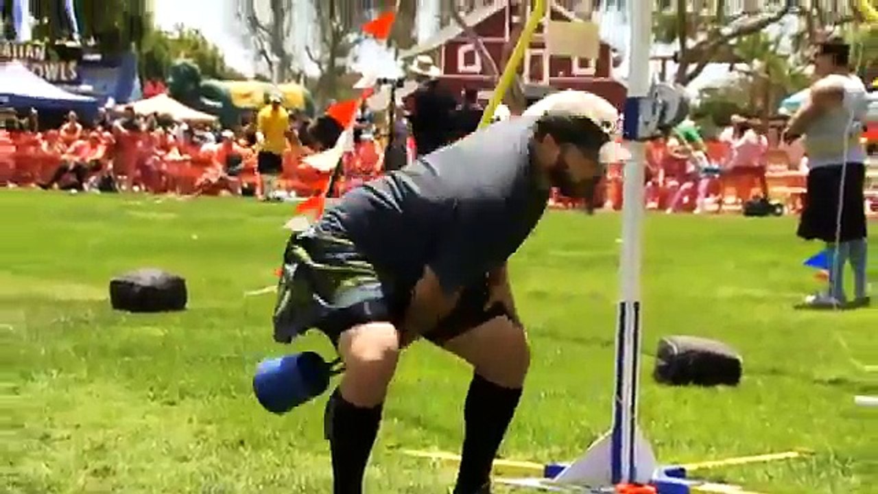 Modern athletes man & woman up for Celtic 'Highland Games' - 2012-05-26