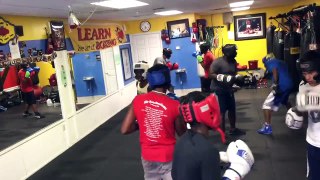 Teaching kids the art of boxing in Oviedo