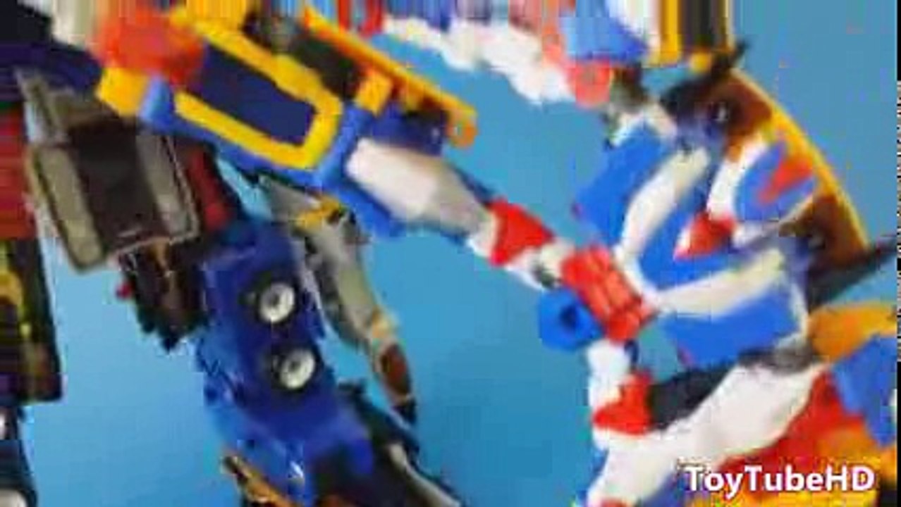 헬로카봇1화 아반떼 VS 파워레인저 고버스터즈1화 고버스터킹