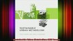 READ book  Sustainable Urban Metabolism MIT Press Full EBook