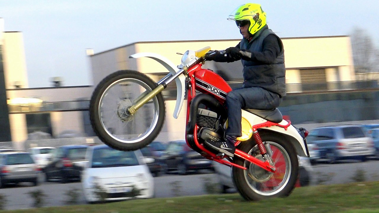 PUCH FRIGERIO 125 GS ROTAX Year 1977 OFF ROAD TEST (VIDEO 4K)