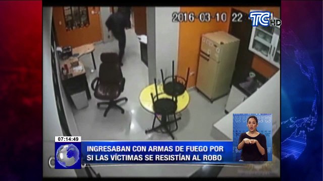 Video capta a banda delictiva que operaba en zonas turísticas de Quito