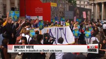 UK voters in deadlock as Brexit vote looms