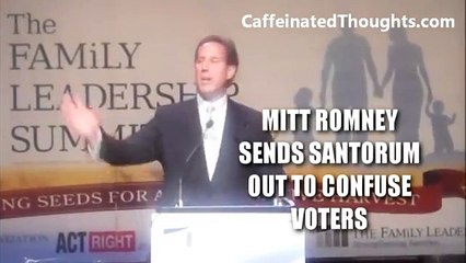 Mitt Romney Sends Rick Santorum Out To Confuse Voters! WOOC ADVERT#15