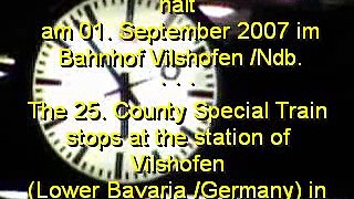 Dampflok 01 533 vor dem 25. Landkreissonderzug im Bf Vilshofen /Ndb. ·  01. Sept. 2007
