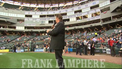White Sox game :: May 06 2016 :: Frank Lamphere sings That's Amore :; pre game concert