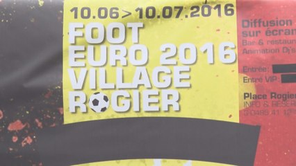 Bruxelles se prépare au match Belgique-Suède